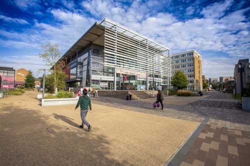 This is the Campus Centre, home to the busy student